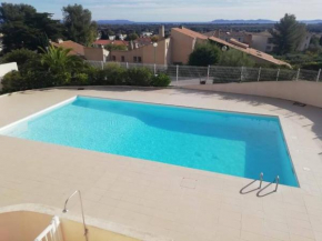 3 pièces 62m2 balcon vue mer accès piscine tennis